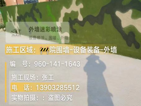 中卫 迷彩漆喷涂价格（按平方米计费）