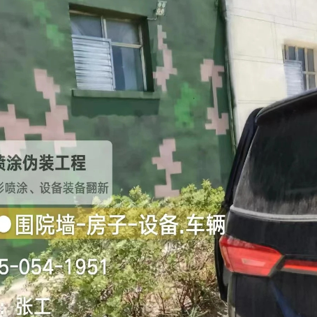 中卫数码迷彩漆施工